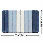 Lumiére Striped Saugle Bath Matte-6