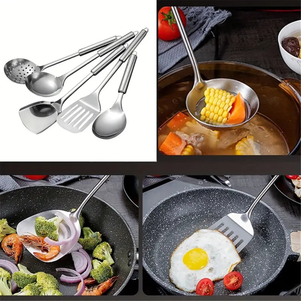 Premium Edelstahlkochutensilien | 5pcs gesetzt-2