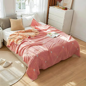 Botanische Rebe reversible Decke-2