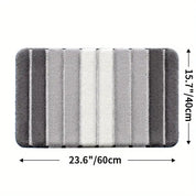 Lumiére Striped Saugle Bath Matte-3