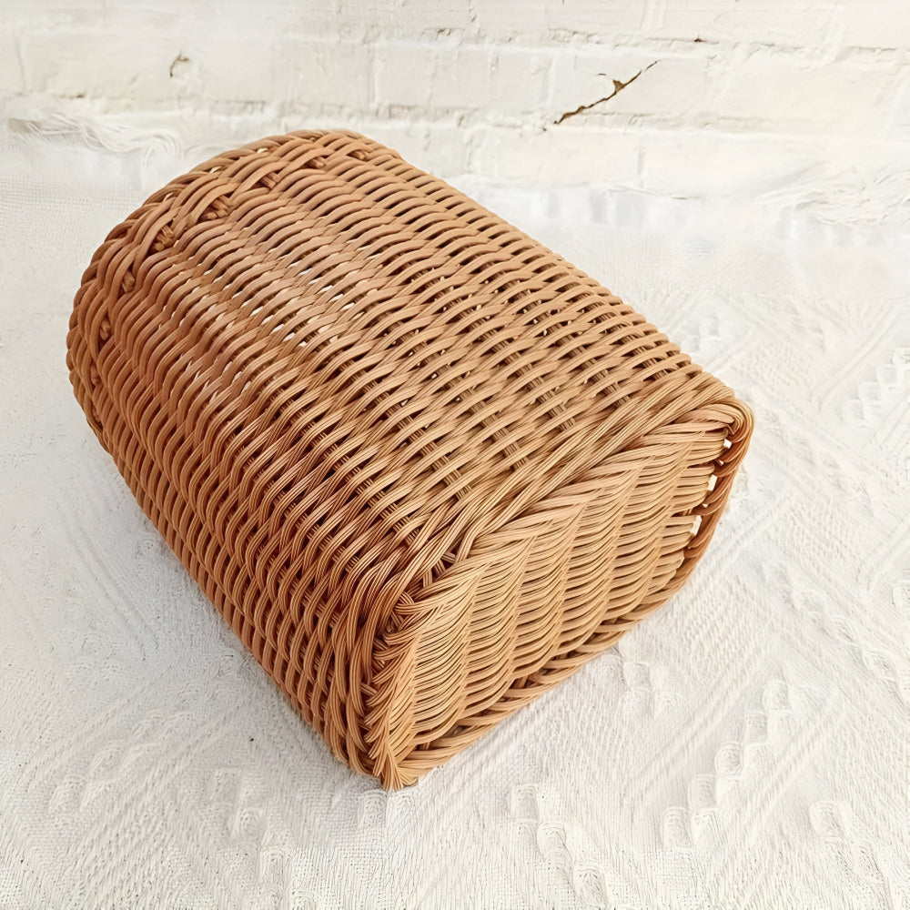 Willow Rattan gewebter Speicherkorb-5
