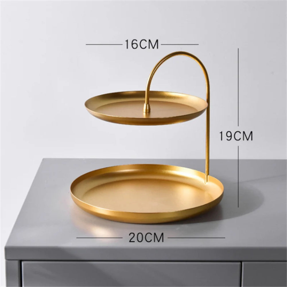 Eleganter Goldspeicher -Organisator Stand-6