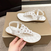 Bella | Elegante Blumen Flip Flops für Freizeit