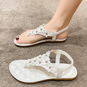 Bella | Elegante Blumen Flip Flops für Freizeit