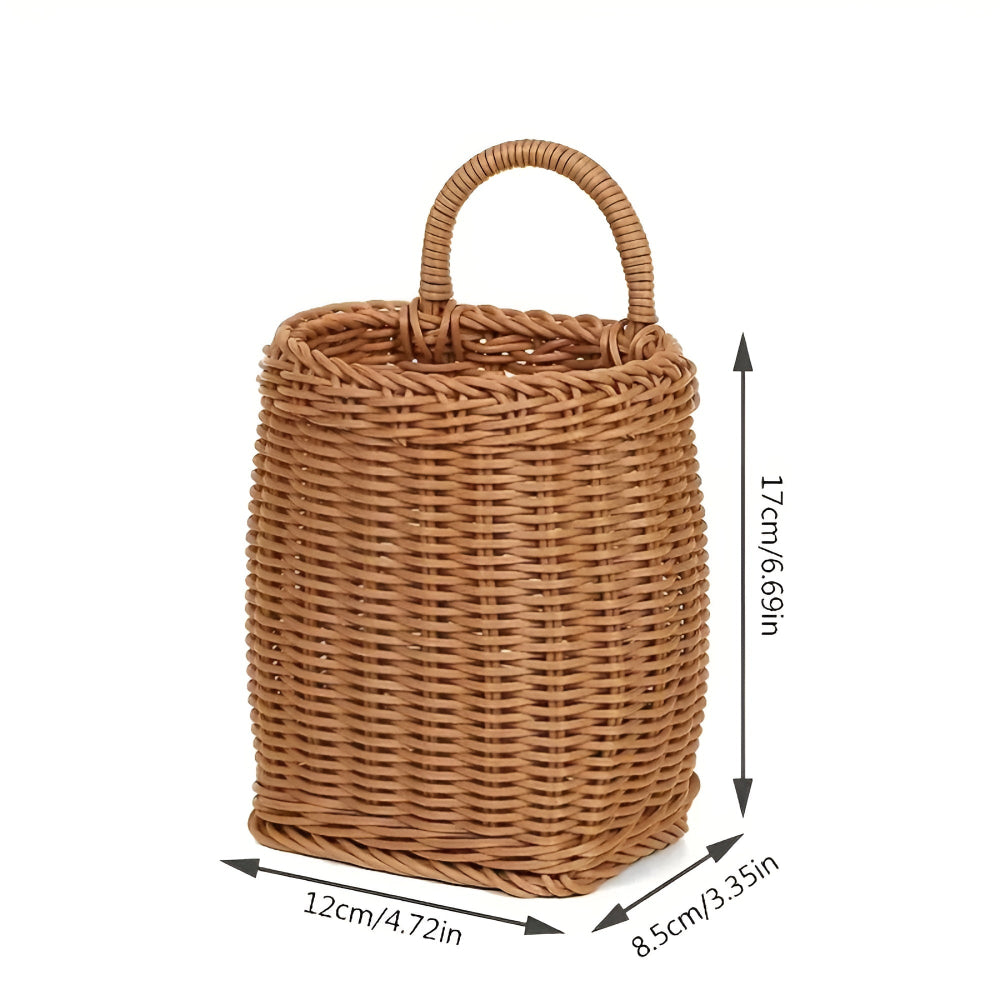Willow Rattan gewebter Speicherkorb-1
