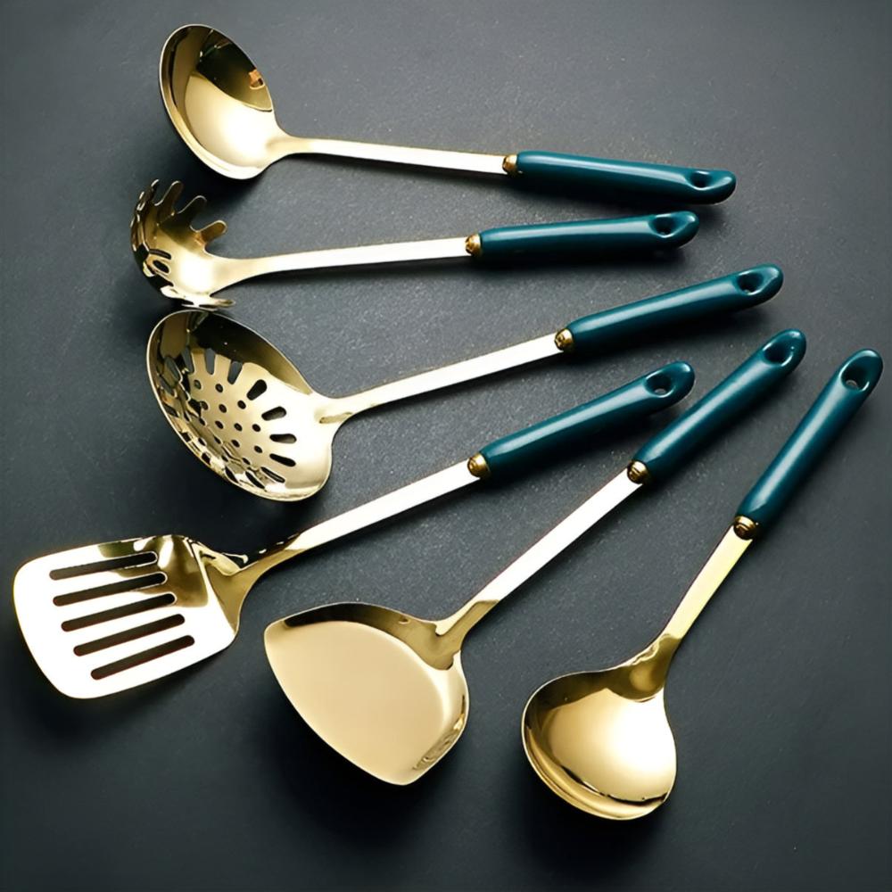 Golden Edelstahl Utensil Set-1