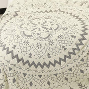Mandala Kunstmuster reversible Baumwolldecke-4