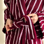 Allure Stripe Unisex Bademantel-3