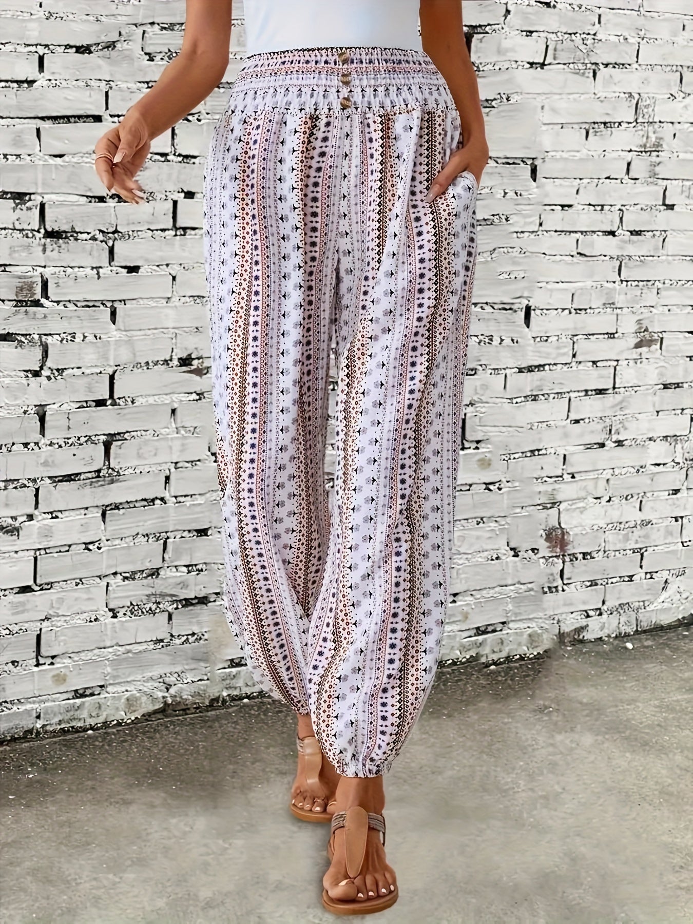 Amelie | High-Waist Hose – Boho-Chic für Deine Garderobe