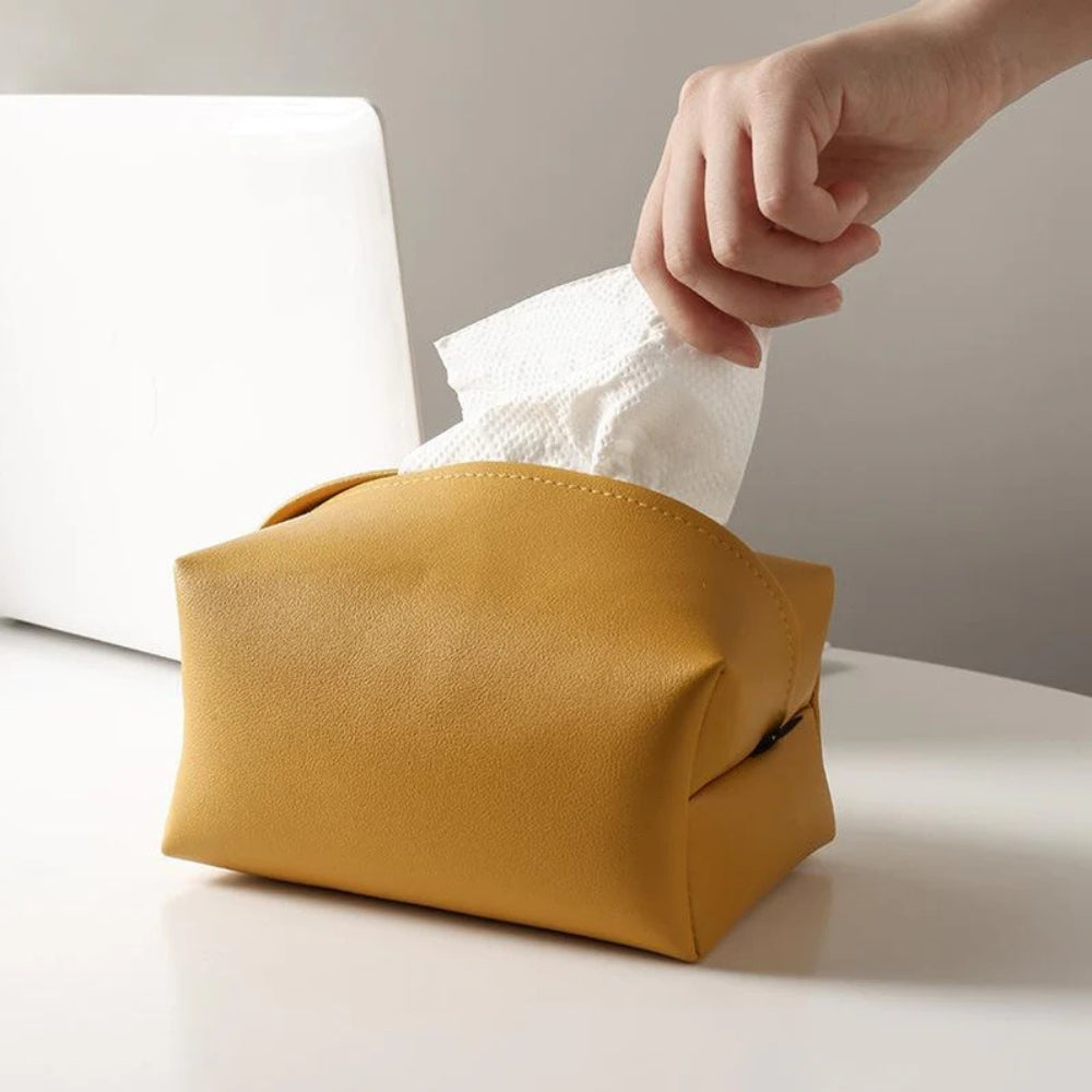 Tisovo Stylish Leder Tissue Hülle-2