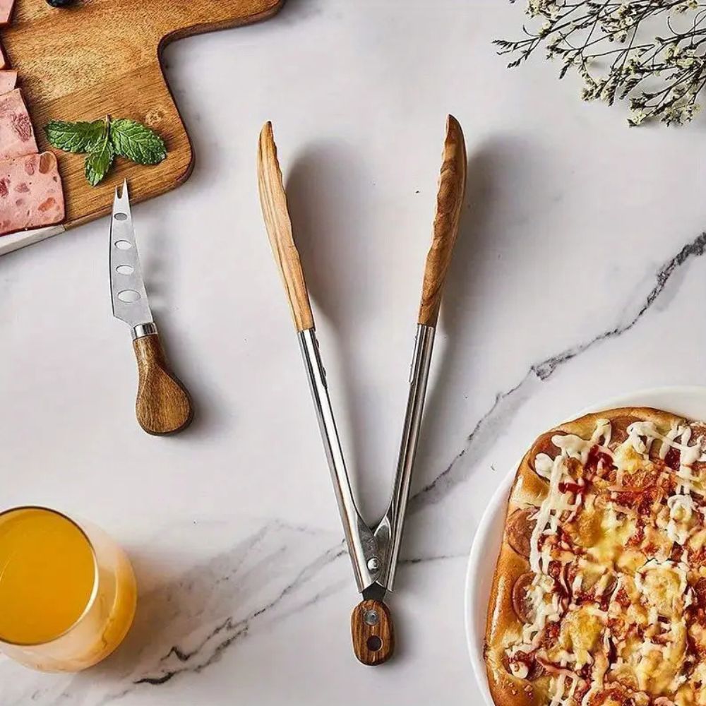 Heritage Wood & Steel Tongs | 2-2