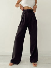 CRYSTA | Elegante High-Waist Palazzo-Hose für Damen
