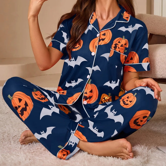 Damen Pyjama Set Bequeme Nachtwäsche 100% Baumwolle 0