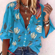 MADELINE | Leichte Bluse mit Blumenmuster