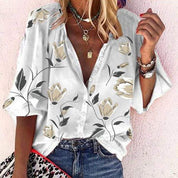 MADELINE | Leichte Bluse mit Blumenmuster