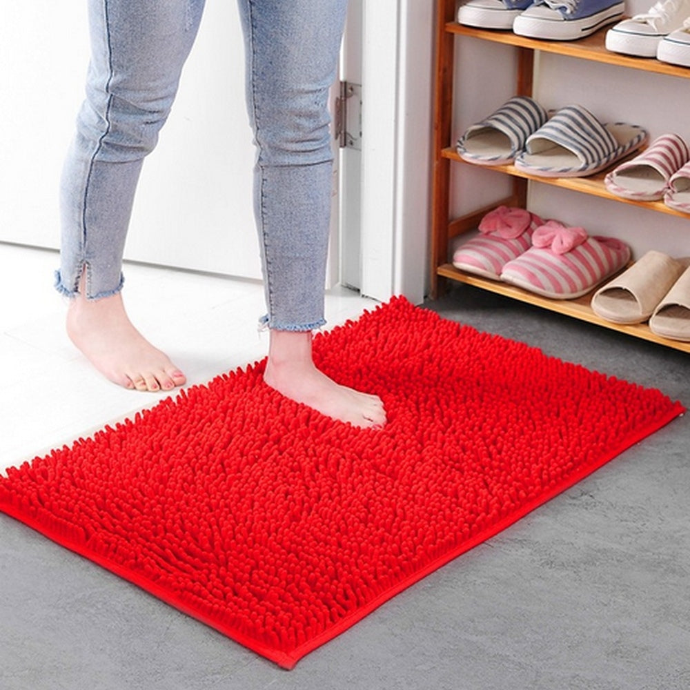 Mavi weicher Chenille Bad Teppich Fußmatte-3