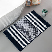 Kieselmatte gestreifter Chenille Badmatte-6