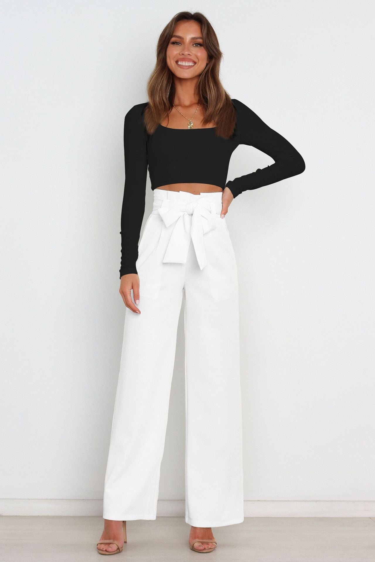 AIRA | Luftige Damen Leinen-Palazzohose