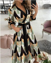 Ysabella | Schickes Midi-Kleid mit Gürtel - Ideal für Abendliche Eleganz